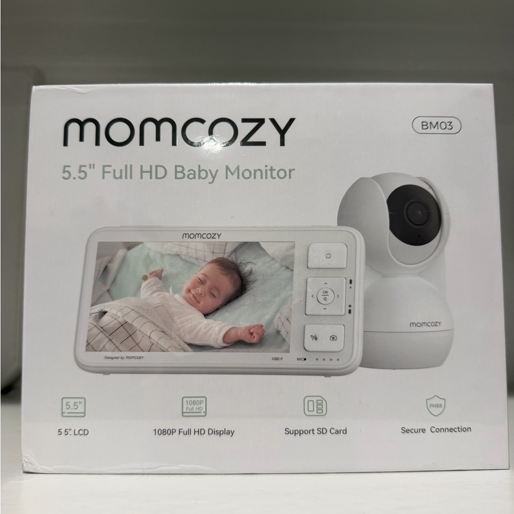 momcozy 5.5" Full HD Baby Monitor - White